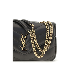 Saint Laurent Black Lamb Shoulder Bag