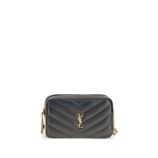 Saint Laurent Black Lamb Shoulder Bag
