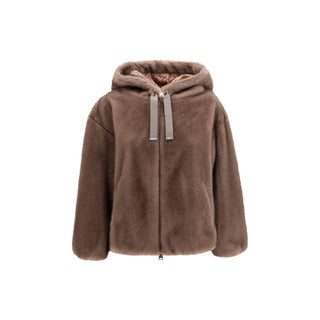 Herno Hooded Eco-Fur Jacket