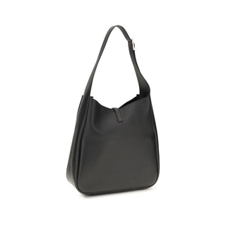 Saint Laurent Black Calf Leather Shoulder Bag