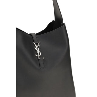 Saint Laurent Black Calf Leather Shoulder Bag