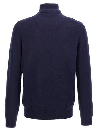 Brunello Cucinelli Blue Cashmere Cardigan