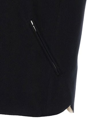 Brunello Cucinelli Black Wool Sleeveless Jacket