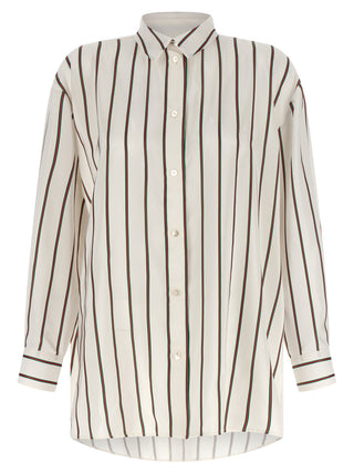 Gucci White Silk Blouse