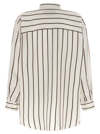 Gucci White Silk Blouse