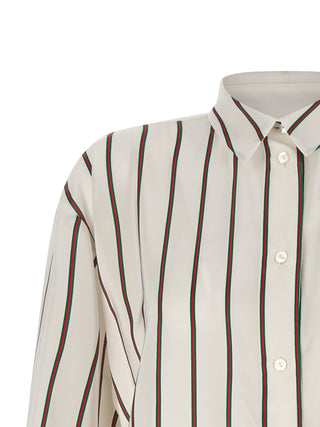 Gucci White Silk Blouse
