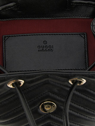 Gucci Black Lamb Leather Backpack