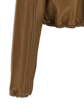 Gucci Beige Lamb Leather Jacket