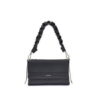 Coccinelle Black Calf Leather Shoulder Bag
