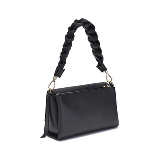 Coccinelle Black Calf Leather Shoulder Bag