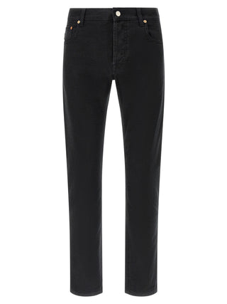 Gucci Black Cotton Straight-Leg Jeans