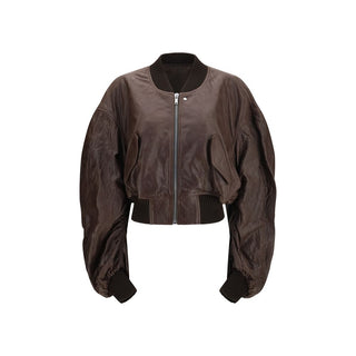 Rick Owens Brown Calf Leather Bomber