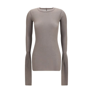 Rick Owens Gray Viscose Long Sleeve T-Shirt