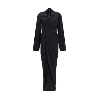 Rick Owens Black Viscose Casual Dress