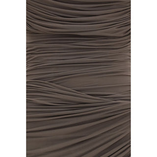 Magda Butrym Brown Copper Cocktail Dress