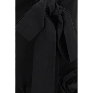 Magda Butrym Black Cotton Cocktail Dress
