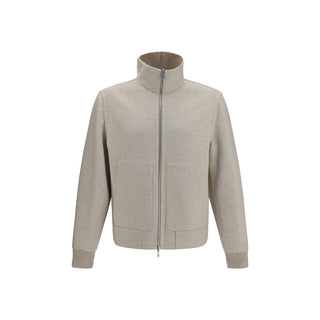 Brunello Cucinelli Beige Cashmere Full-Length Jacket