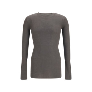 Rick Owens Gray Wool Oves Aries Sweatshirt