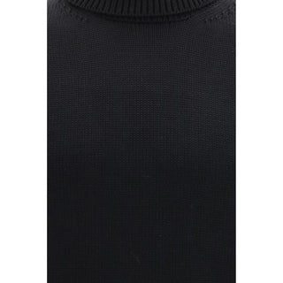 Roberto Collina Black Wool Oves Aries Turtleneck