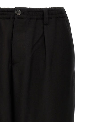 Marni Black Virgin Wool Cropped Pants