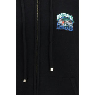 Casablanca Black Wool Sweatshirt