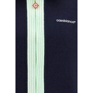 Casablanca Blue Wool Full-Length Jacket
