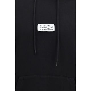 MM6 Black Cotton Sweatshirt