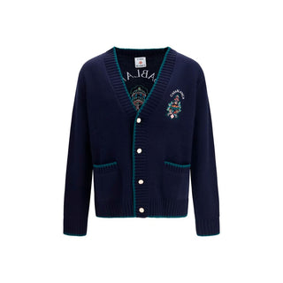 Casablanca Blue Wool Cardigan