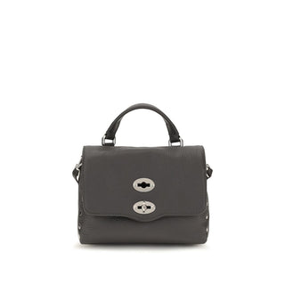 Zanellato Gray Calf Leather Handbag