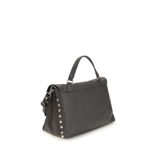 Zanellato Gray Calf Leather Handbag