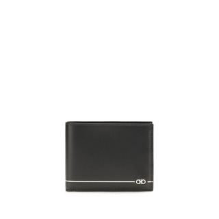 Ferragamo Black Calf Leather Wallet