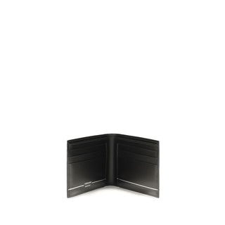 Ferragamo Black Calf Leather Wallet
