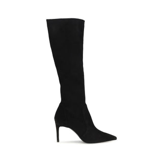 Stuart Weitzman Black Calf Leather Boots