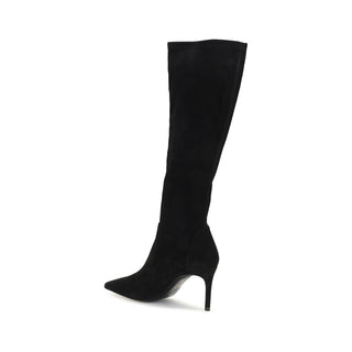 Stuart Weitzman Black Calf Leather Boots