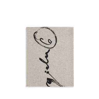 MM6 Gray Wool Oves Aries Scarf