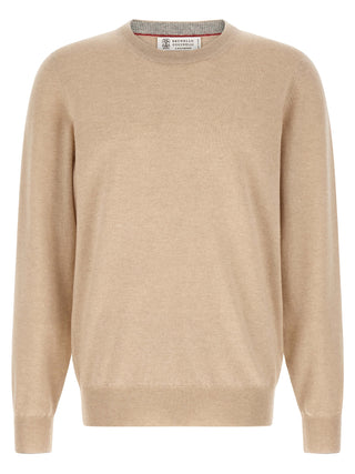 Brunello Cucinelli Beige Cashmere Cardigan