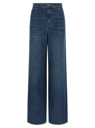 Chloé Blue Cotton Jeans Denim