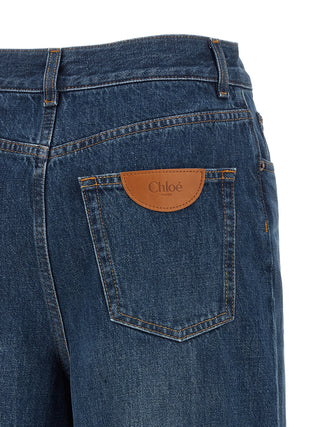 Chloé Blue Cotton Jeans Denim