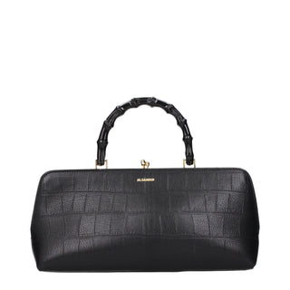 Jil Sander Logo Leather Handbag