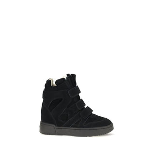 Isabel Marant Black Calf Leather Sneakers