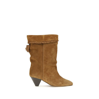Isabel Marant Brown Calf Leather Flat Boots