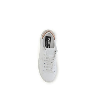 Golden Goose White Calf Leather Low Top Sneakers