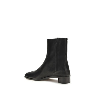 Maison Margiela Black Calf Leather Ankle Boots