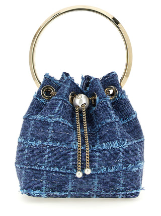 Jimmy Choo Bon Bon Denim Bucket Bag