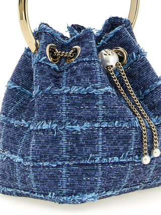 Jimmy Choo Bon Bon Denim Bucket Bag