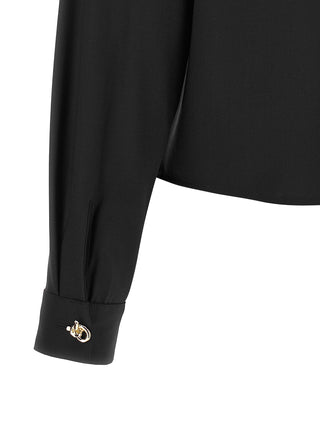 Fabiana Filippi Black Virgin Wool Blouse