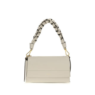 Coccinelle Beige Calf Leather Shoulder Bag
