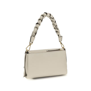 Coccinelle Beige Calf Leather Shoulder Bag