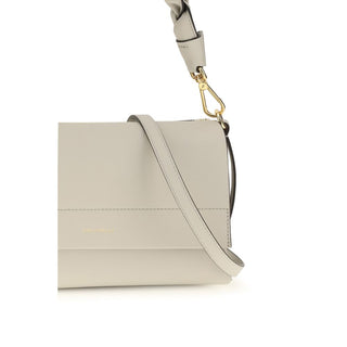 Coccinelle Beige Calf Leather Shoulder Bag