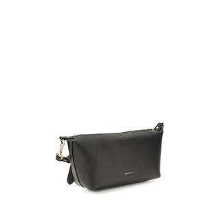 Coccinelle Black Calf Leather Shoulder Bag